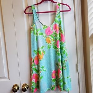 LILLY PULITZER CARMEL DRESS IN PINK LEMONADE - EUC